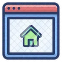 Online Real Estate Estate Marketing Online Property Icon