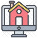 Online Real Estate Online Property Online Mortgage Icon