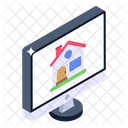 Online Property Online Real Estate Online Home Icon