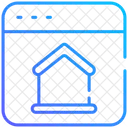 Online Real Estate Online Property Online Mortgage Icon
