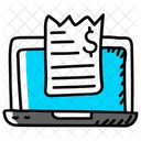 Online Receipt Online Bill Digital Invoice Icon