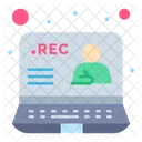 Online Recording  Symbol