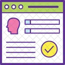 Online Registrierung Formular Symbol