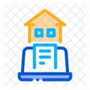 Report Laptop Home Icon