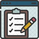 Test Checklist Elearning Icon