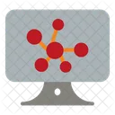 Computer Atom Research Icon