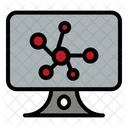Computer Atom Research Icon