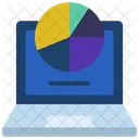 Online Research Analysis Computer Data Icon