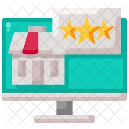 Online Restaurant Review  Icon