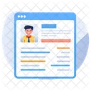 Online Resume  Icon