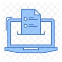 Online Resume Online Document Online Icon