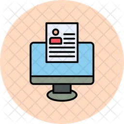 Online Resume  Icon