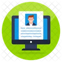 Online Resume  Symbol