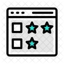 Online Review Stars Online Icon