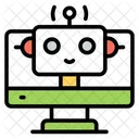 Online Bot Online Robot Artificial Intelligence Icon