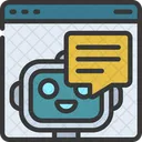 Online Robot Bot Message Online Icon