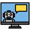 Online Robot Chat  Icon