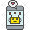Mobile Chat Love Icon