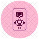 Online robot chat  Icon