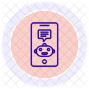 Online robot chat  Icon