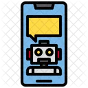 Online-Roboter-Chat  Symbol