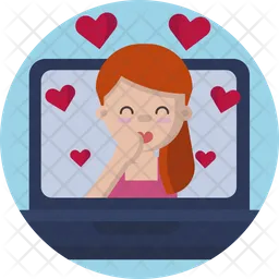 Online Romantic Chat  Icon