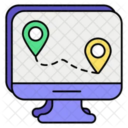 Online-Route  Symbol