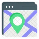 Online Route Online Ortung Online Navigation Symbol