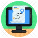 Online Route Online Route Plan Location Plan Icon