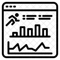 온라인 달리기 분석  아이콘