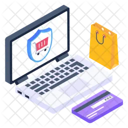 Online Safe Shopping  Icon