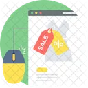 Online Sale Sale Shopping Icon