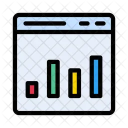 Online Sale Graph  Icon