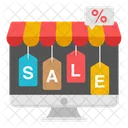 Online Sale Online Discount Online Deal Icon