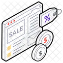 Clearance Sale Ecommerce Sale Label Icon