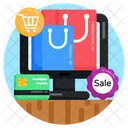 Online Shopping Ecommerce Online Sale Products Icon