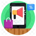 Shopping Marketing Online Sale Promotion Shopping Discount Icon