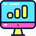 Online sales graph  Icon