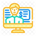 Online Salesman  Icon