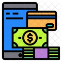 Smartphone Money Card Icon