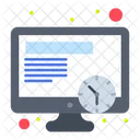 Online Schedule Online Time Online Clock Icon