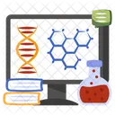 Online Science Online Molecule Science Education Icon