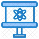 Online Science Atom Board Icon