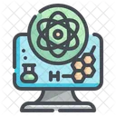Online Science Class  Icon