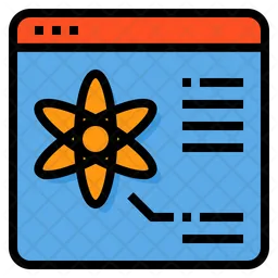 Online Science Study  Icon