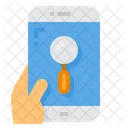Search Magnifying Glass Smartphone Icon