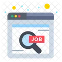 Online Search Job Online Find Job Online Job Icône