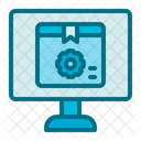 Online Service Truck Delivery Icon