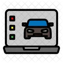 Laptop Car Service Icon