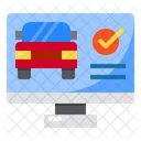 Monitor Screen Car Icon